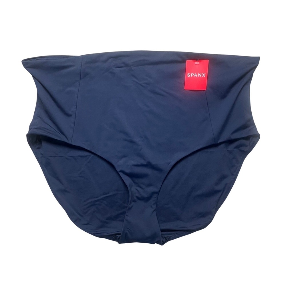 Spanx Sunkissed Navy High Waisted‎ Swim Brief Tummy Control 50125R Womens 3X NEW